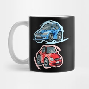 Cartoony German Cars Mug